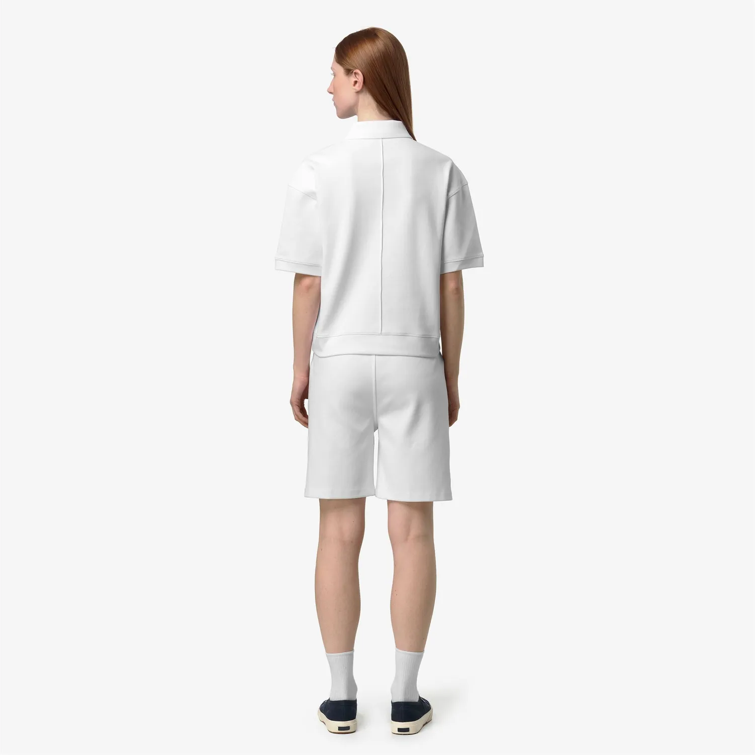 K-Way Lozany Interlock polo damă alb sport