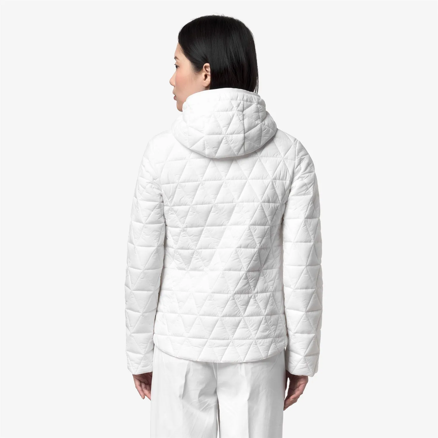 K-Way Lil Diamond Quilted Warm geaca dama alba