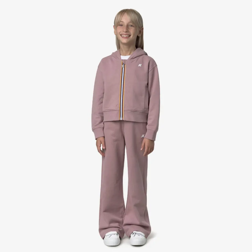 K-Way Gin Fleece Peach pantaloni sport fete roz pudrat