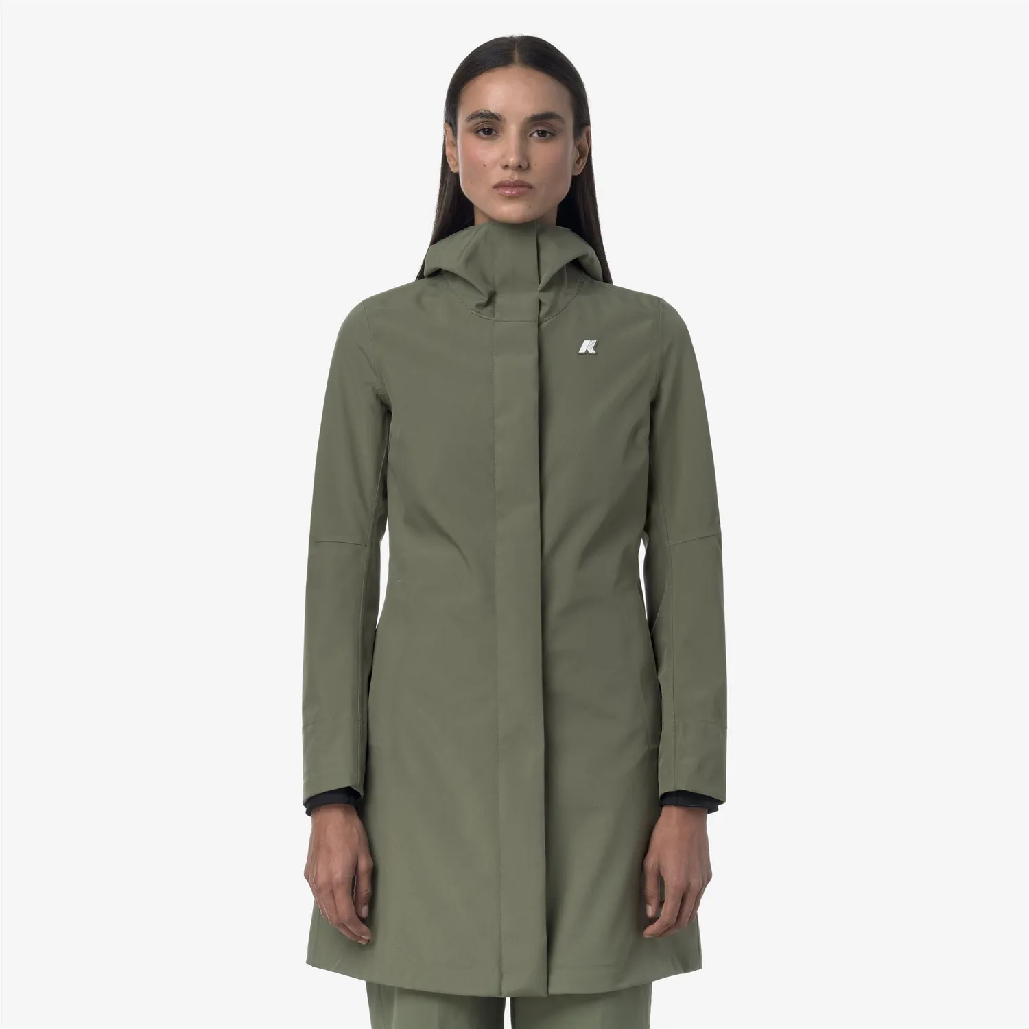K-Way Stephy Bonded Jersey geacă damă Green Lichen 3/4