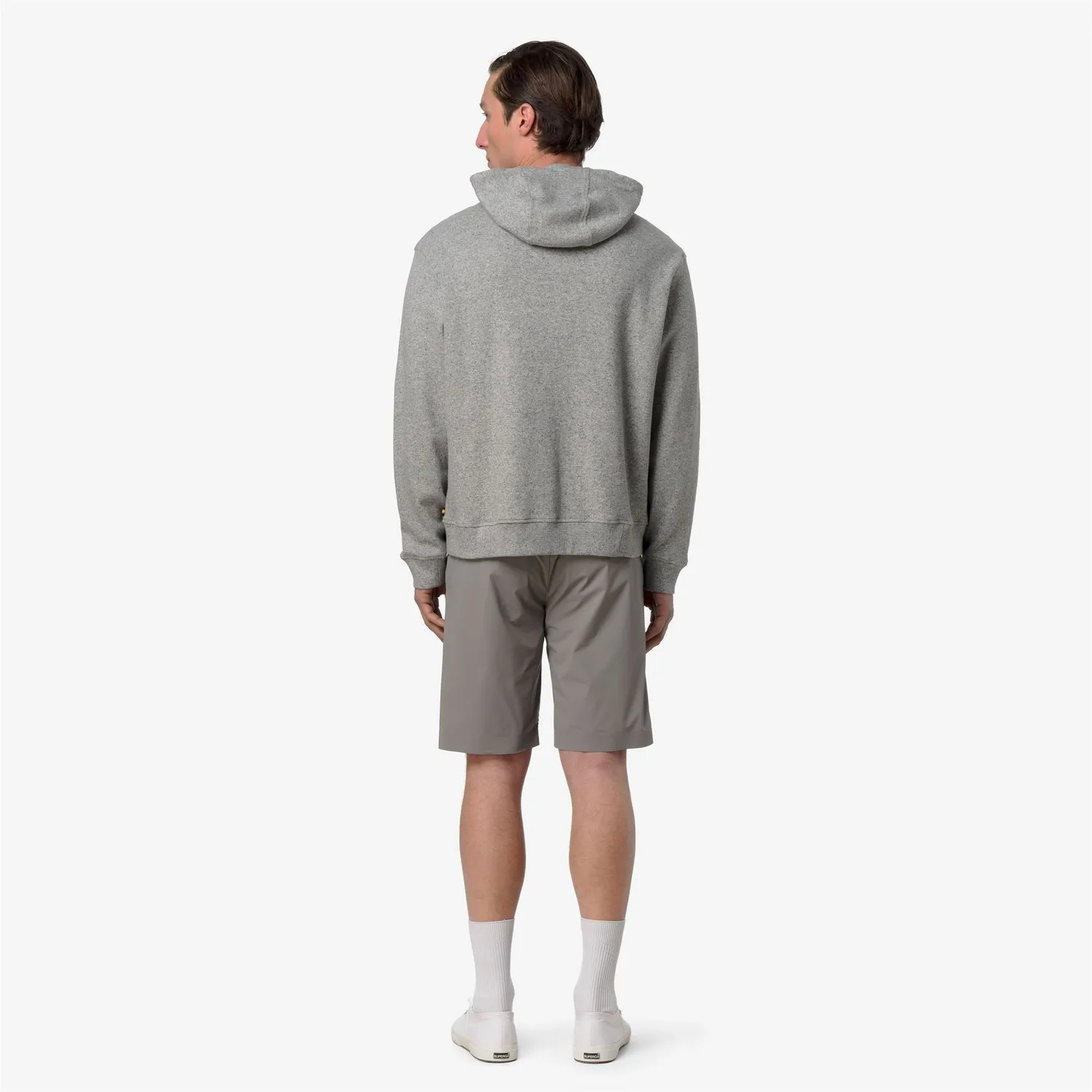 K-Way Lorly Linen Blend hanorac gri bumbac-in