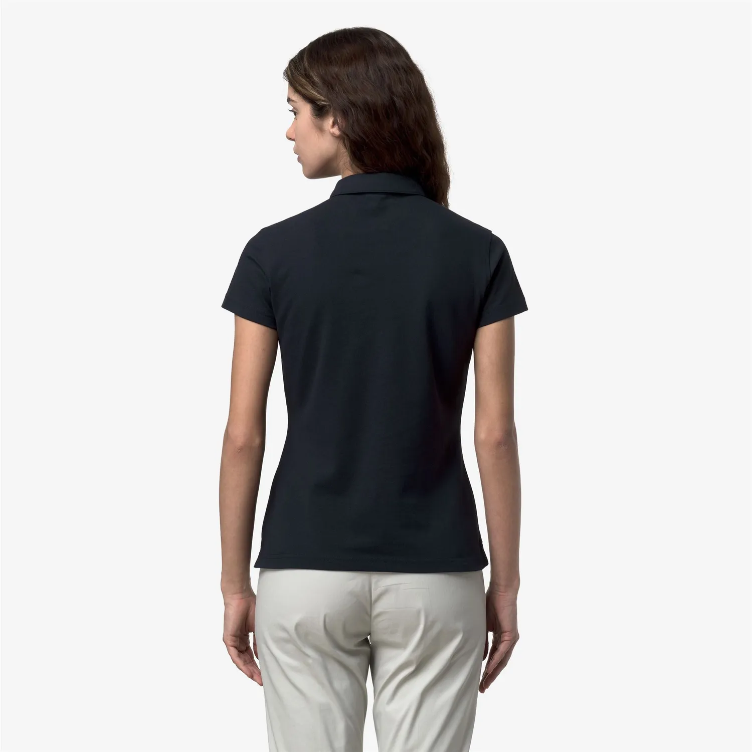 K-Way Amedea Pique Slim polo dama albastru