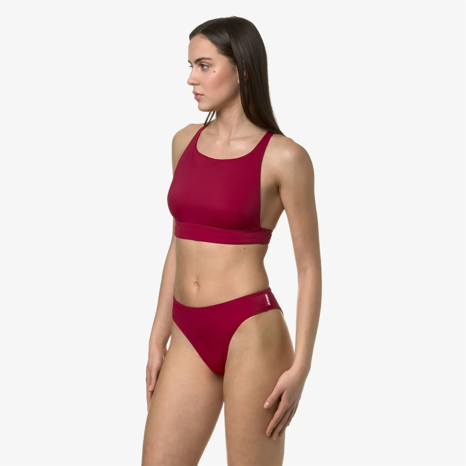 K-Way Brilly bikini dama Red Persian talie inalta