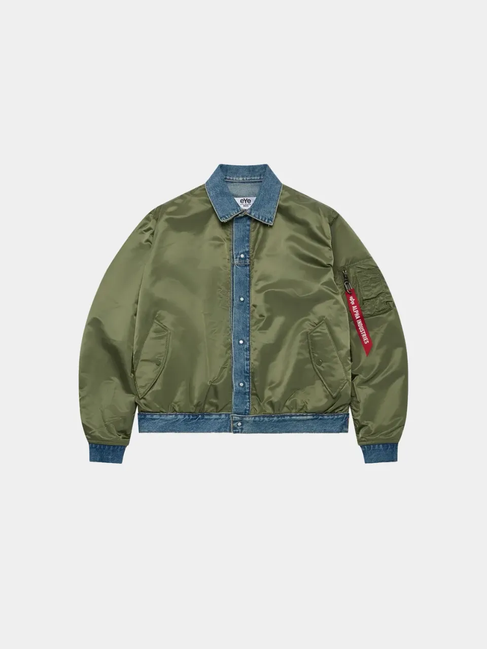 Alpha Industries Junya MA-1 geacă bomber sage reversibilă