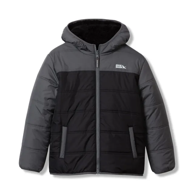 Eddie Bauer Deer Harbor geaca baieti reversibila neagra