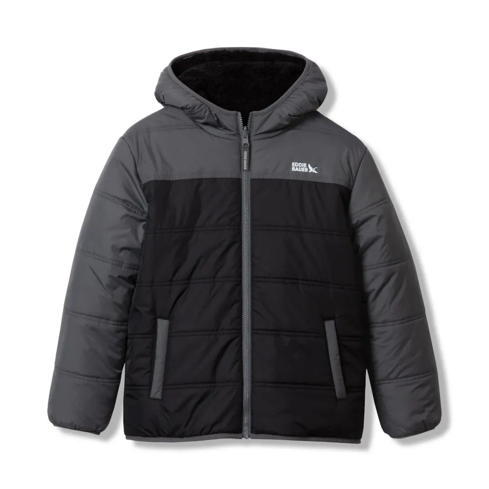 Eddie Bauer Deer Harbor geaca baieti reversibila neagra