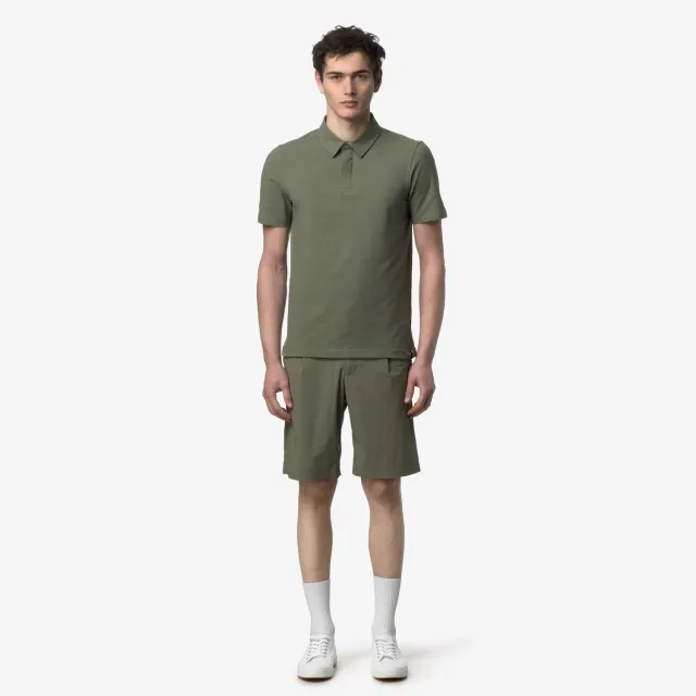 K-Way Vincelle Ice Cotton polo barbati verde elastic