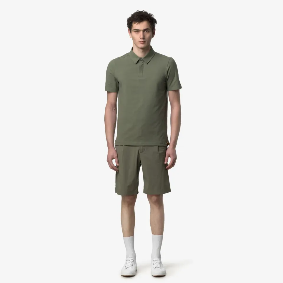 K-Way Vincelle Ice Cotton polo barbati verde elastic