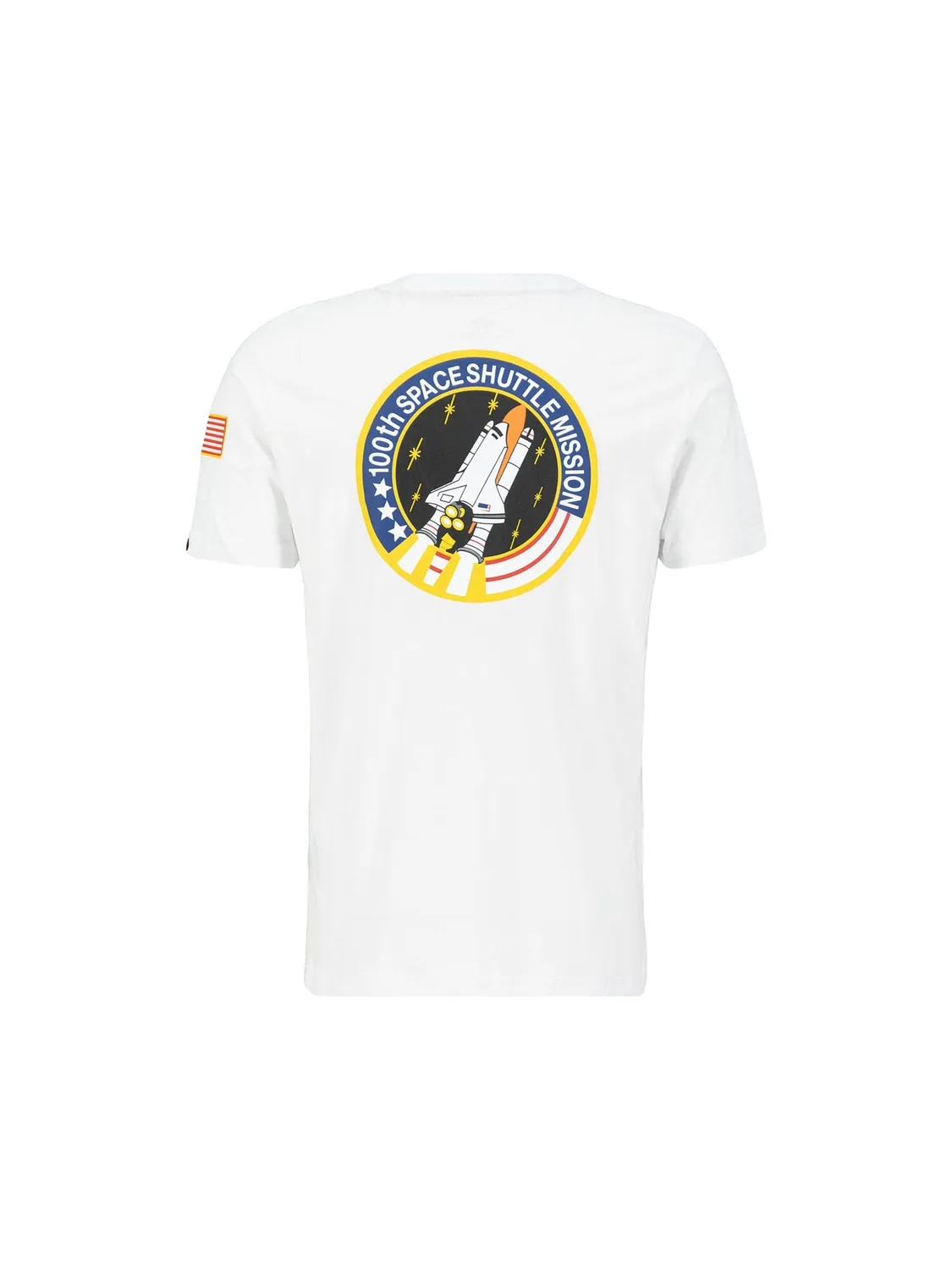 Alpha Industries NASA Space Shuttle tricou alb bumbac
