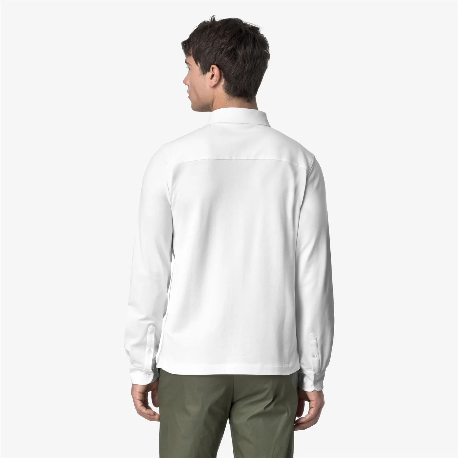 K-Way Timothee K21425W camasa barbati alba pique slim