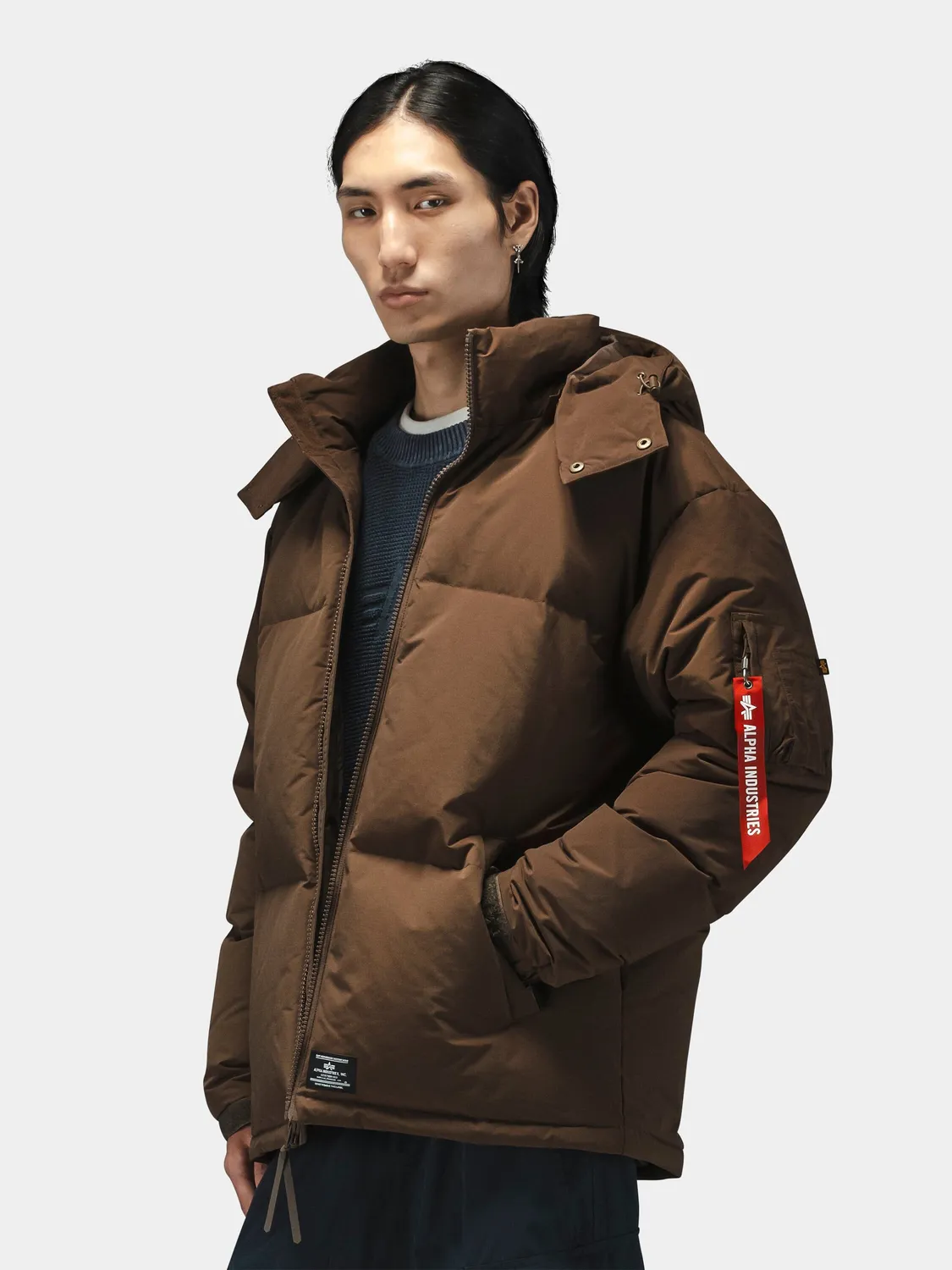Alpha Industries Puffer Parka geaca puffer neagra groasa
