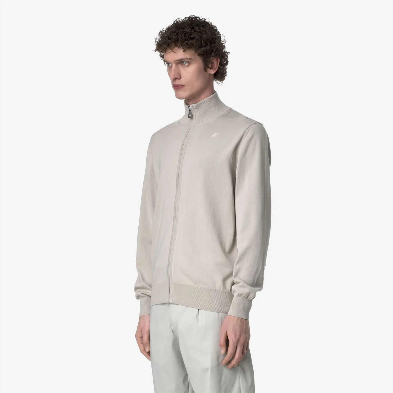K-Way Finny Cotton PS cardigan barbati bej bumbac