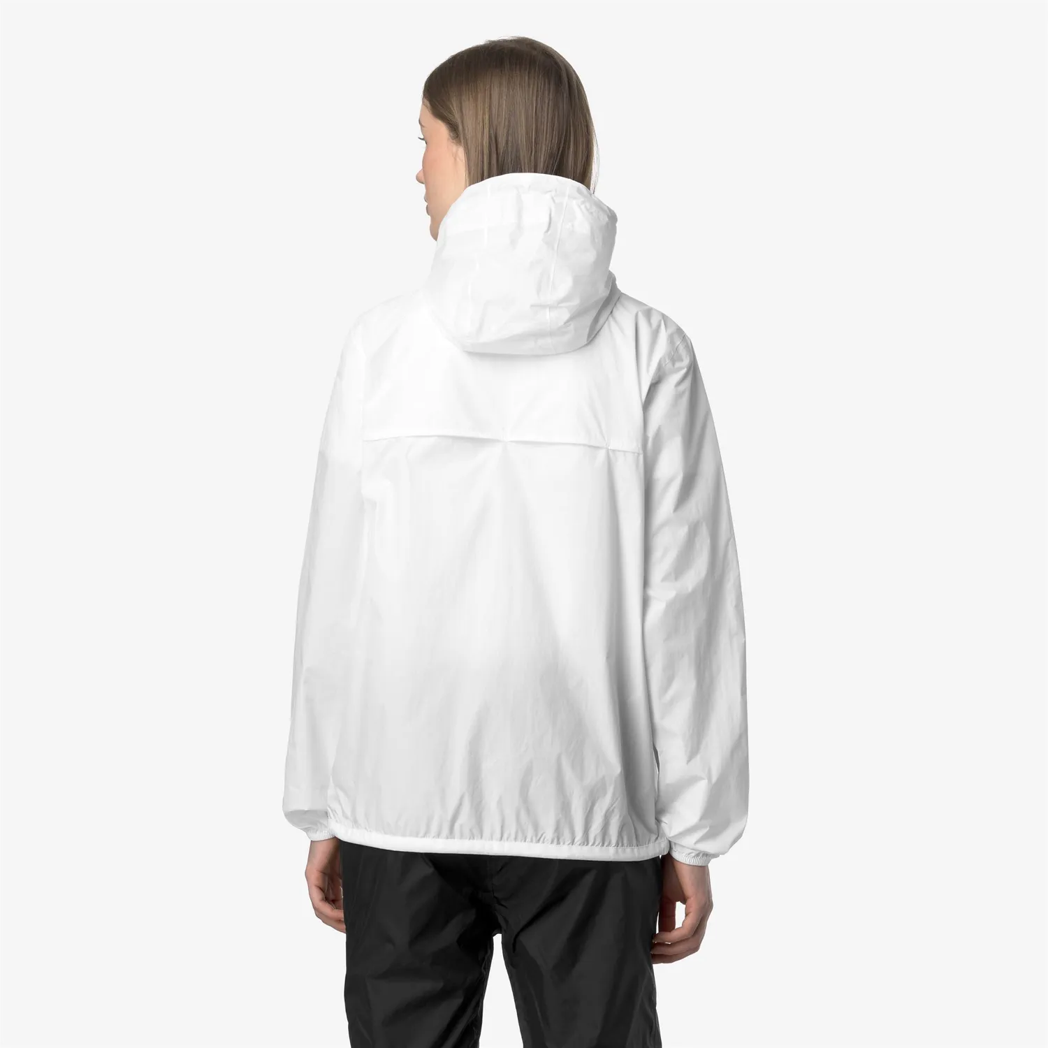 K-Way Le Vrai Claude geaca ploaie unisex White pliabila