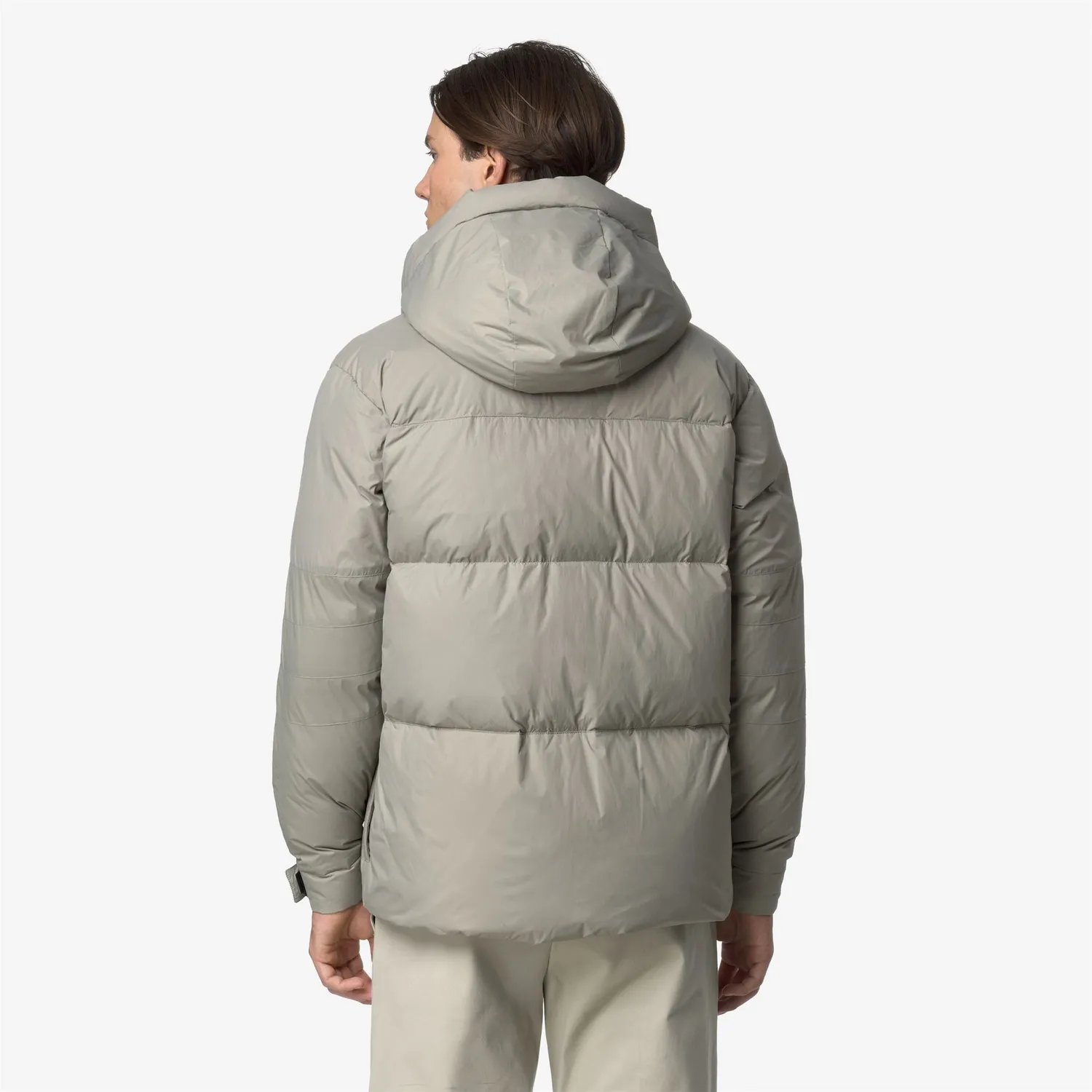 K-Way Aurele 4.0 geaca Green Oak puf natural scurta