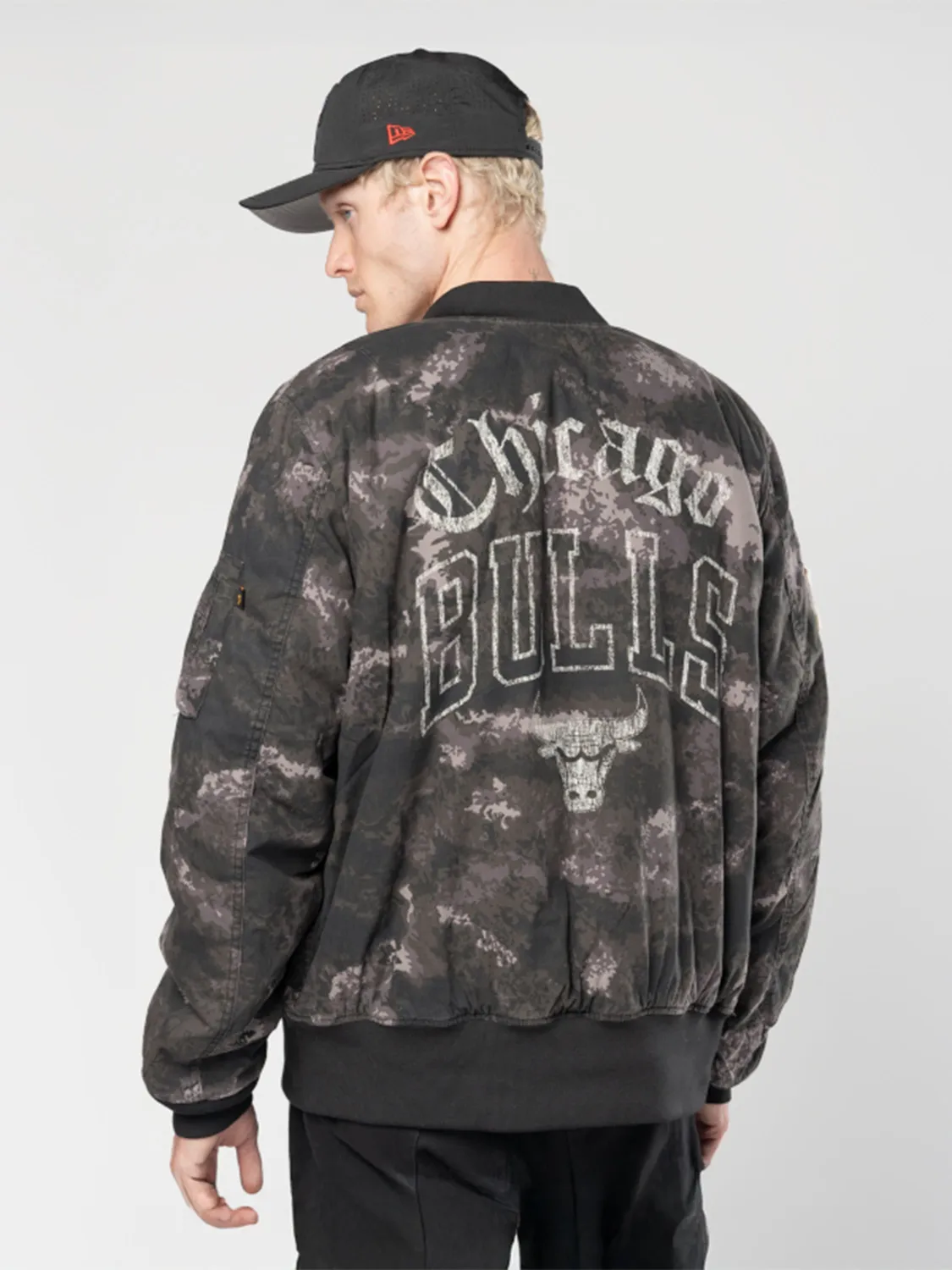 Alpha Industries MA-1 Bulls geaca bomber negru reversibila camo