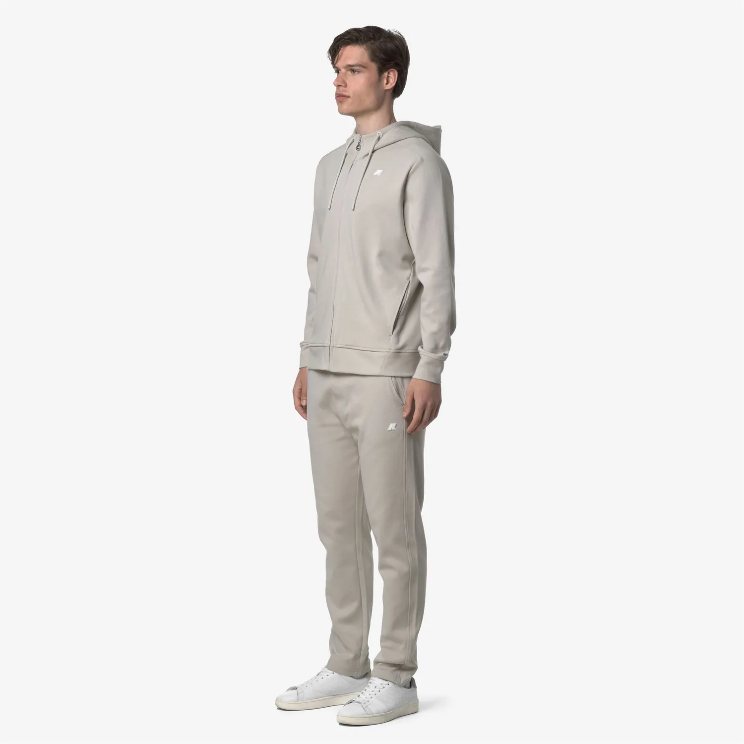 K-Way Iton Interlock pantaloni sport bej deschis