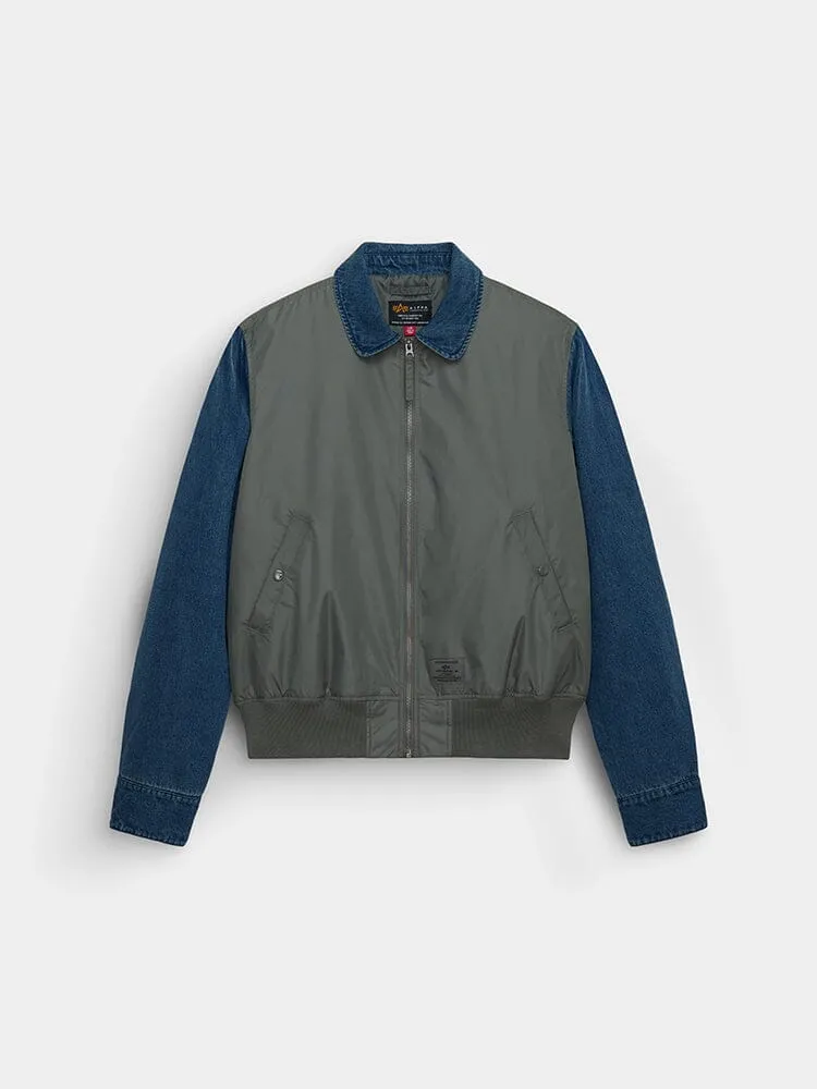 Alpha Industries Denim Relaxed Mixed Media flight gri