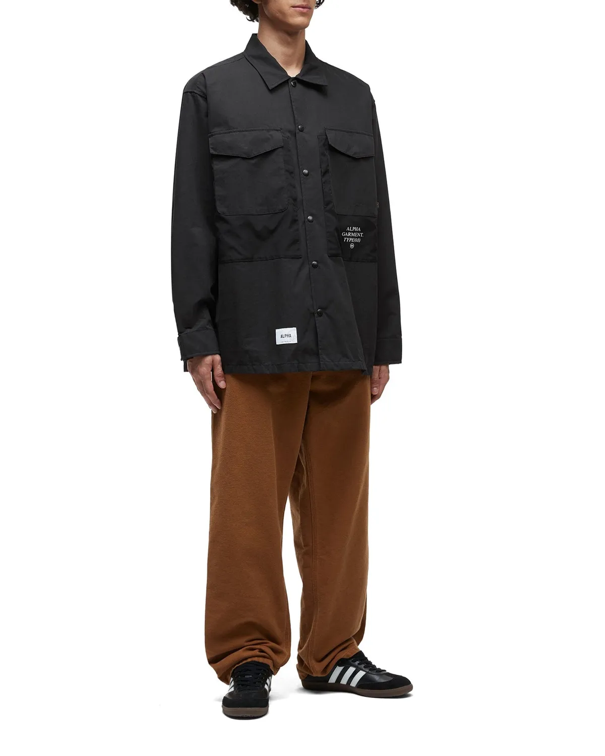 Alpha Industries UNFRM CTN camasa barbati negru nailon