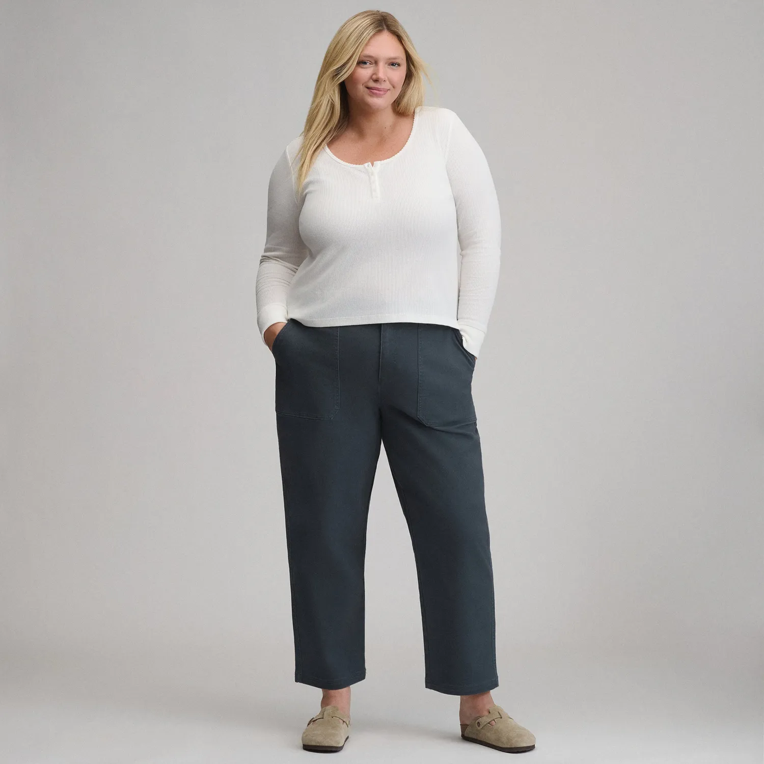 Eddie Bauer Utility Twill pantaloni dama Storm twill