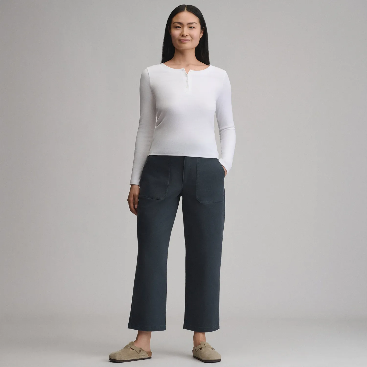 Eddie Bauer Utility Twill pantaloni dama Storm twill