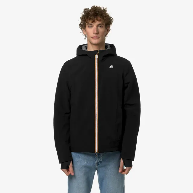 K-Way Jacko Bonded Jersey geaca barbati negru cu gluga