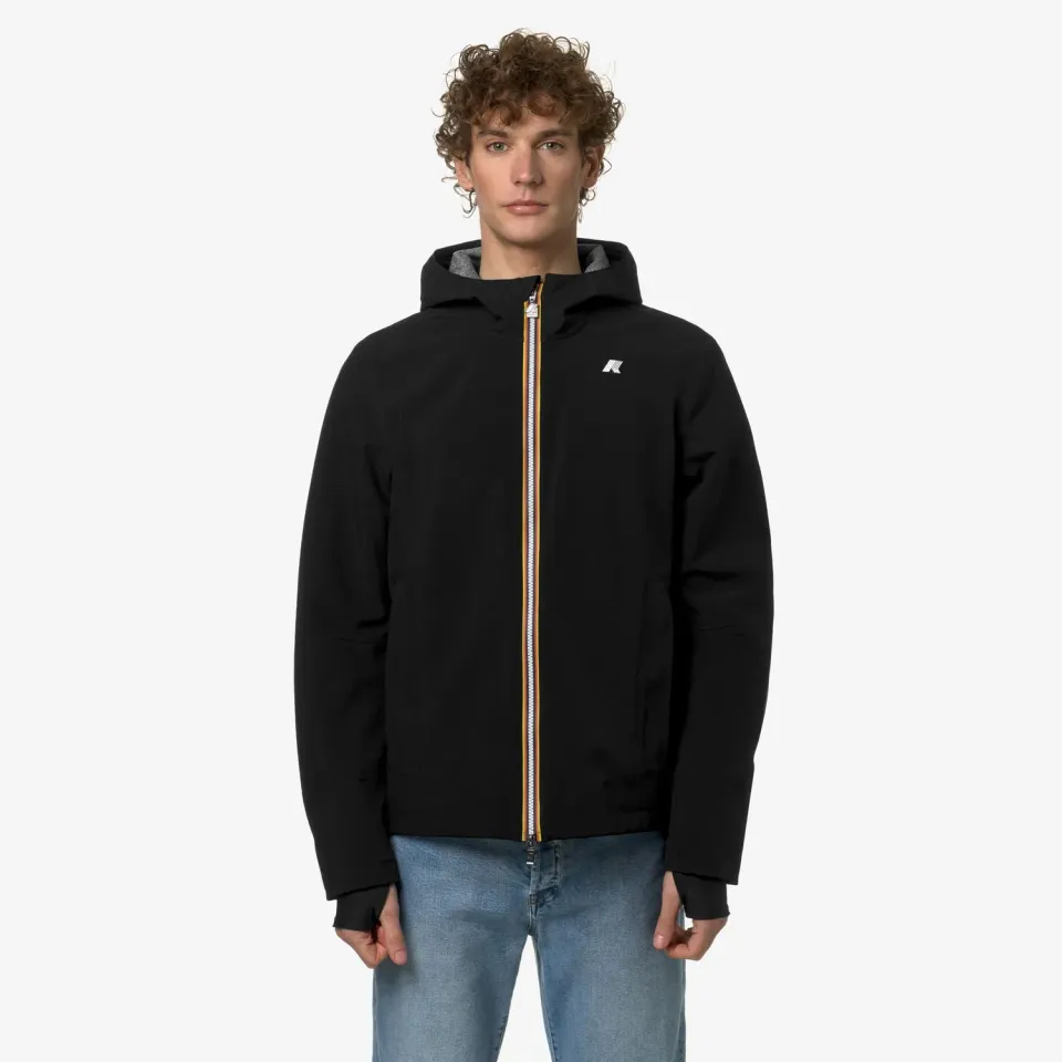 K-Way Jacko Bonded Jersey geaca barbati negru cu gluga