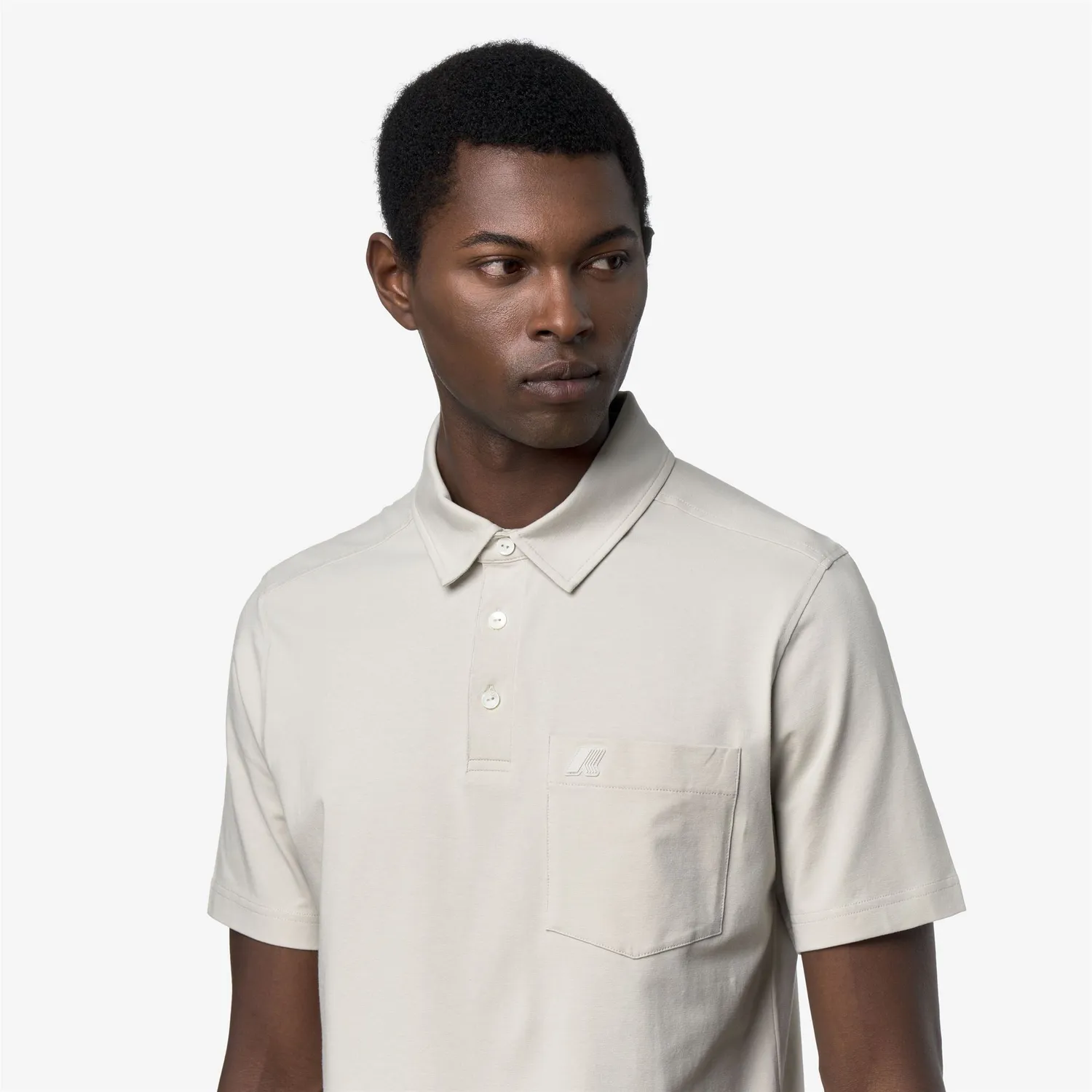 K-Way Vanoine Light Stretch Jersey polo barbati bej deschis