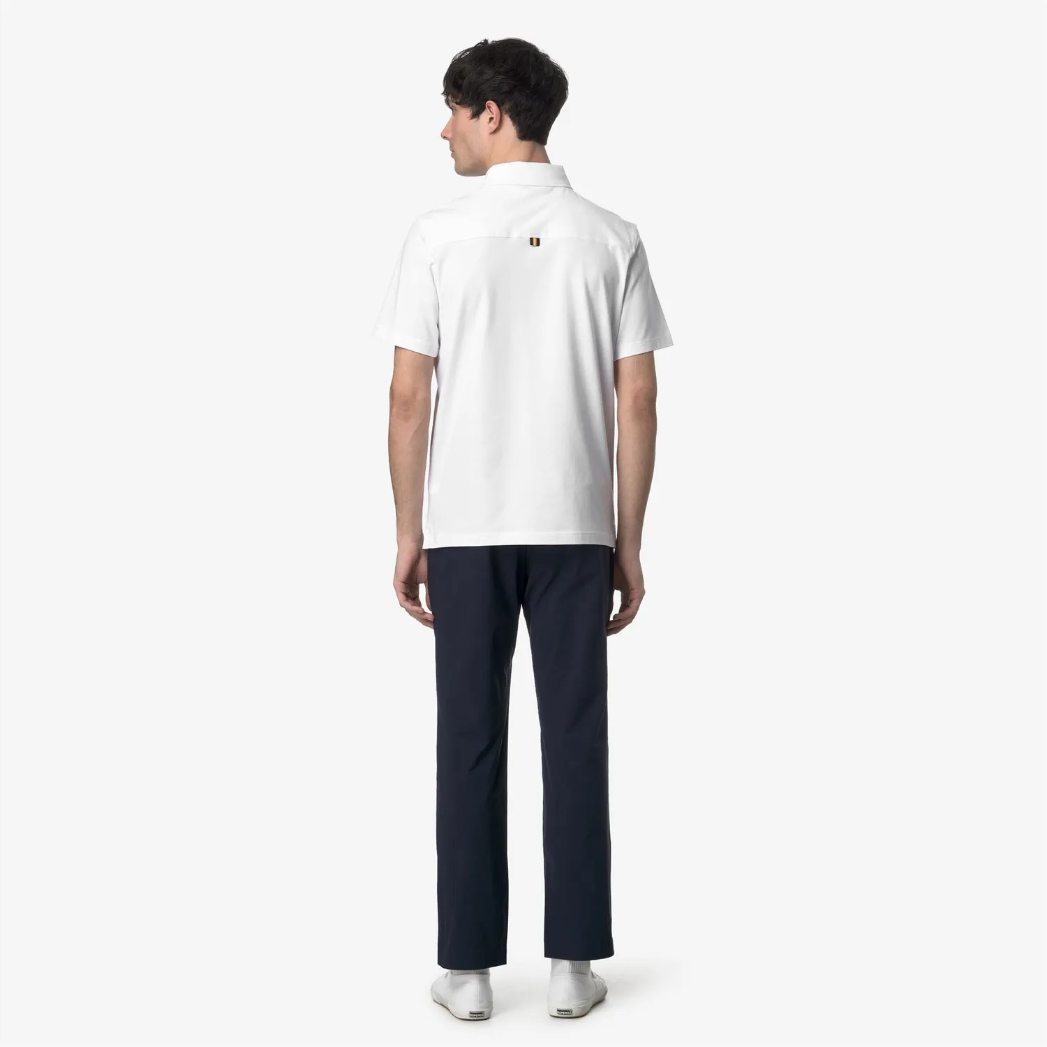 K-Way Elia Tech PL pantaloni chino barbati albastri