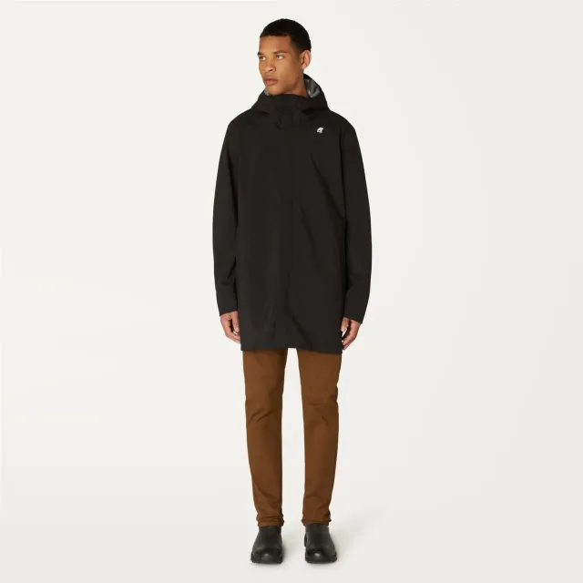 K-Way Tommy Bonded Jersey parka barbati negru