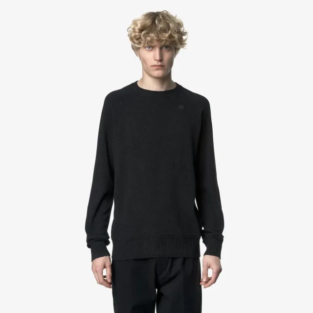 K-Way Sebas Wool Cashmere pulover carbon mel regular