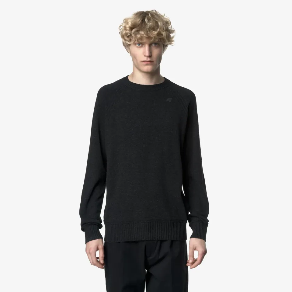 K-Way Sebas Wool Cashmere pulover carbon mel regular