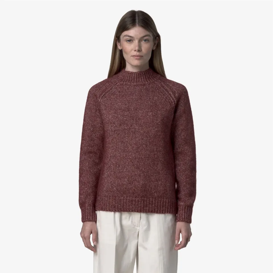K-Way Terry pulover rosu dama alpaca