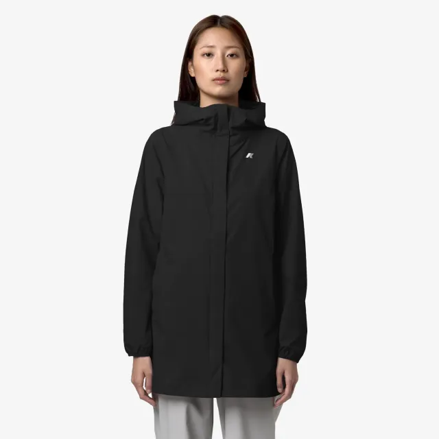 K-Way Sophie Stretch Dot geaca dama negru impermeabila