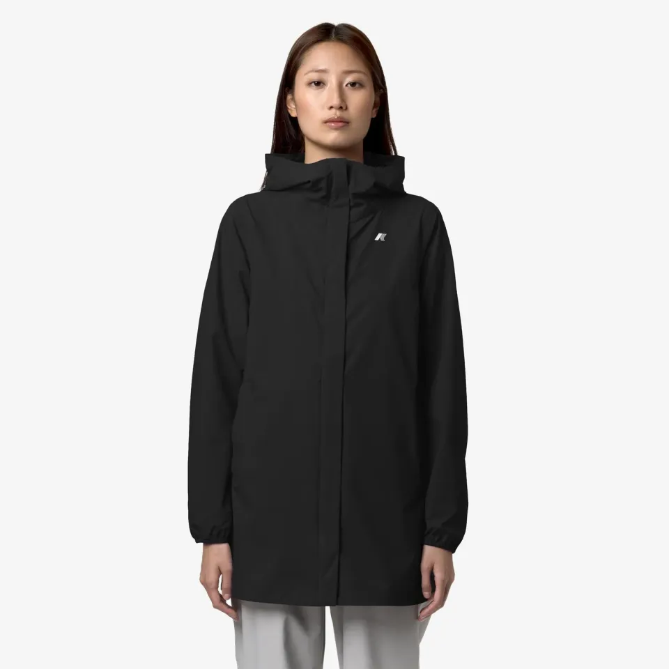 K-Way Sophie Stretch Dot geaca dama negru impermeabila