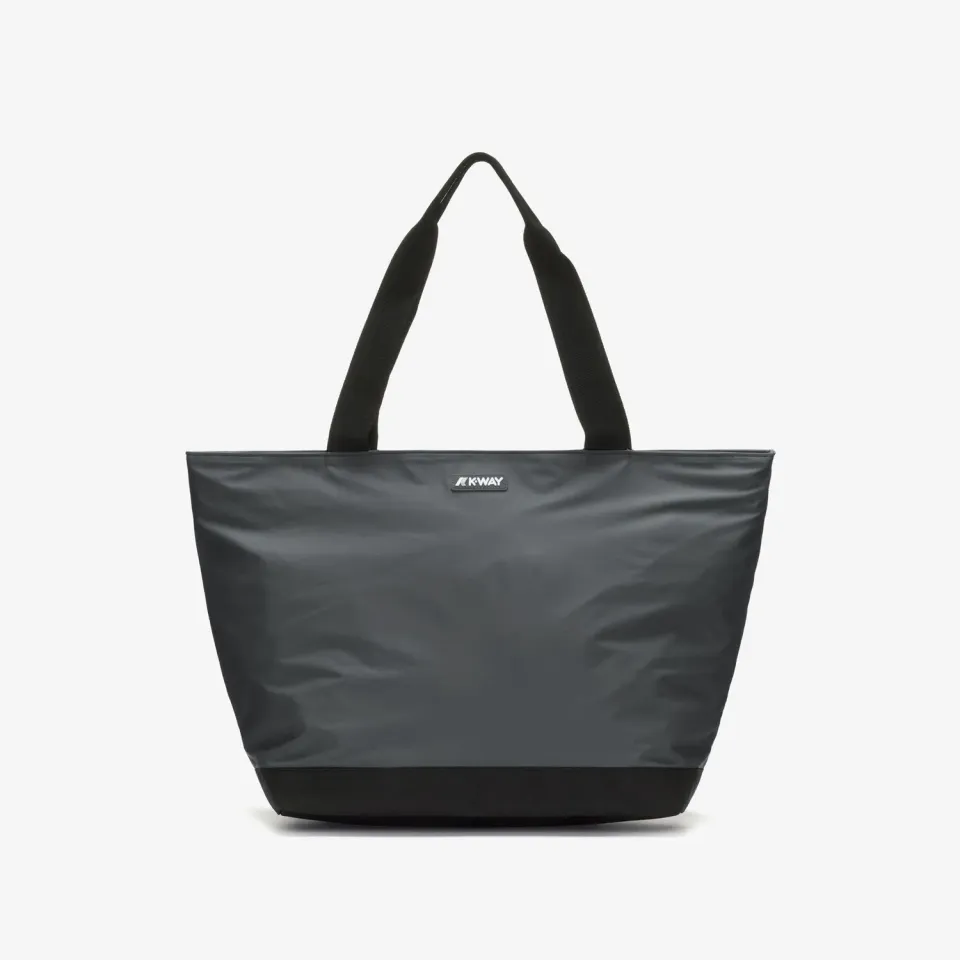 K-Way Clere tote bag verde-negru impermeabil 33x52cm