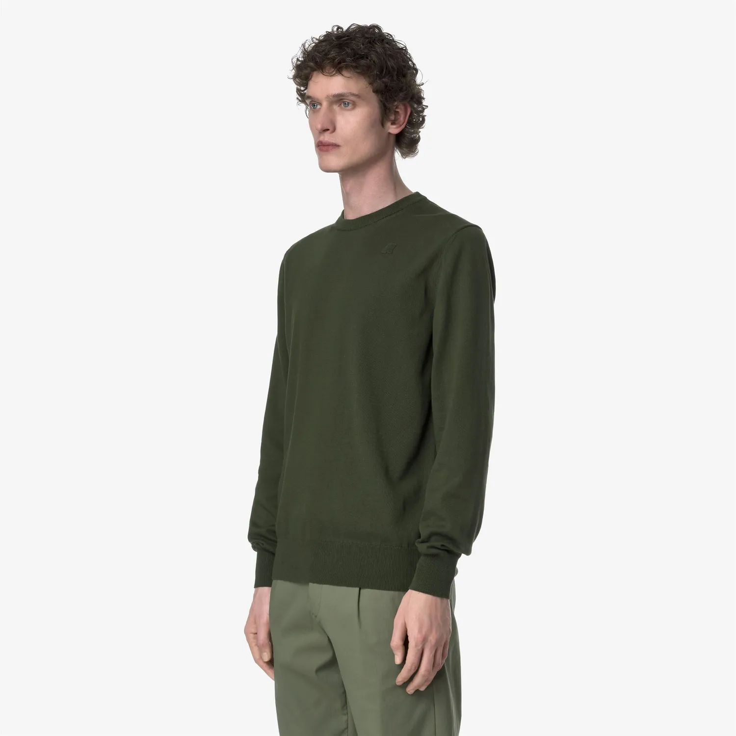 K-Way Sebastien Cotton pulover bărbați verde
