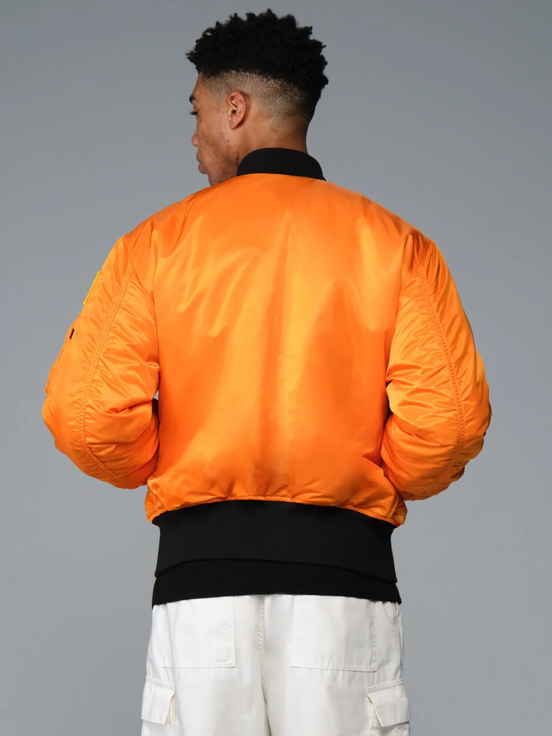 Alpha Industries NASA Galaxy MA-1 bomber portocaliu