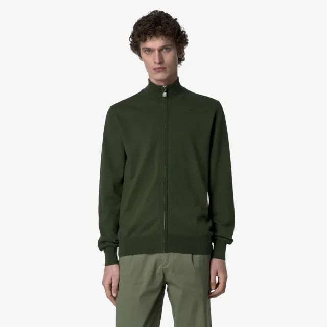 K-Way Finny Cotton PS cardigan barbati verde africa