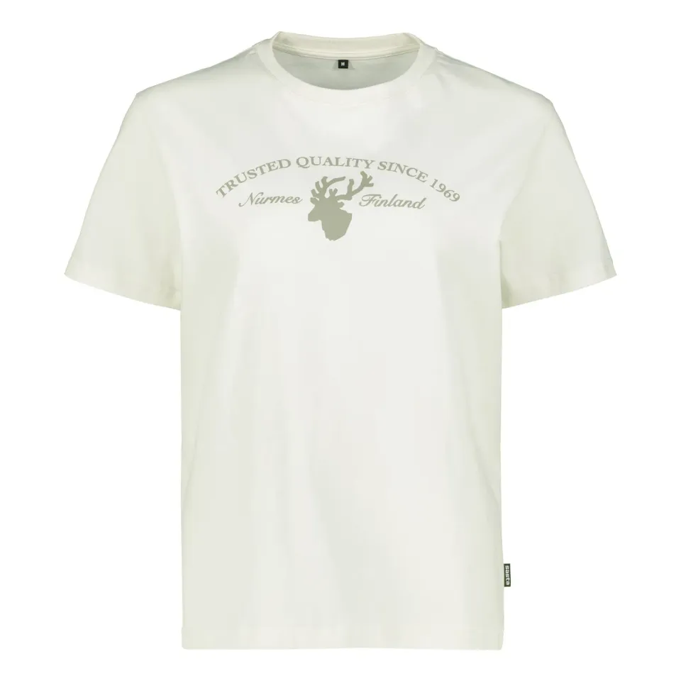 Sasta Trusted Deer W tricou dama alb bumbac organic