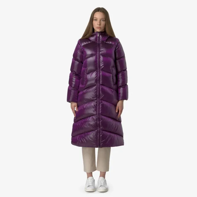 K-Way Neivel Crystal Chintz palton dama violet puf