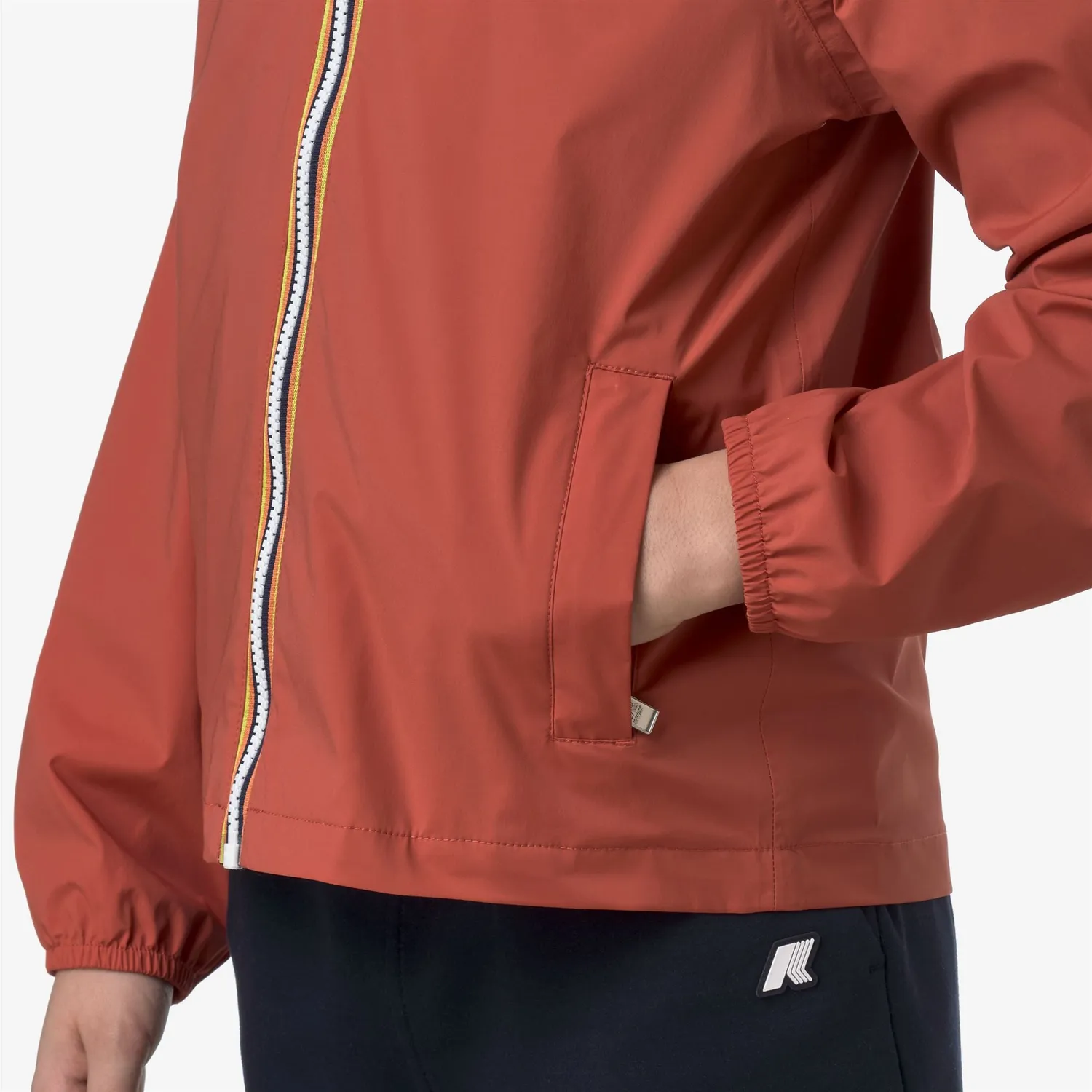 K-Way P. Jack geaca baieti rosu impermeabila slim