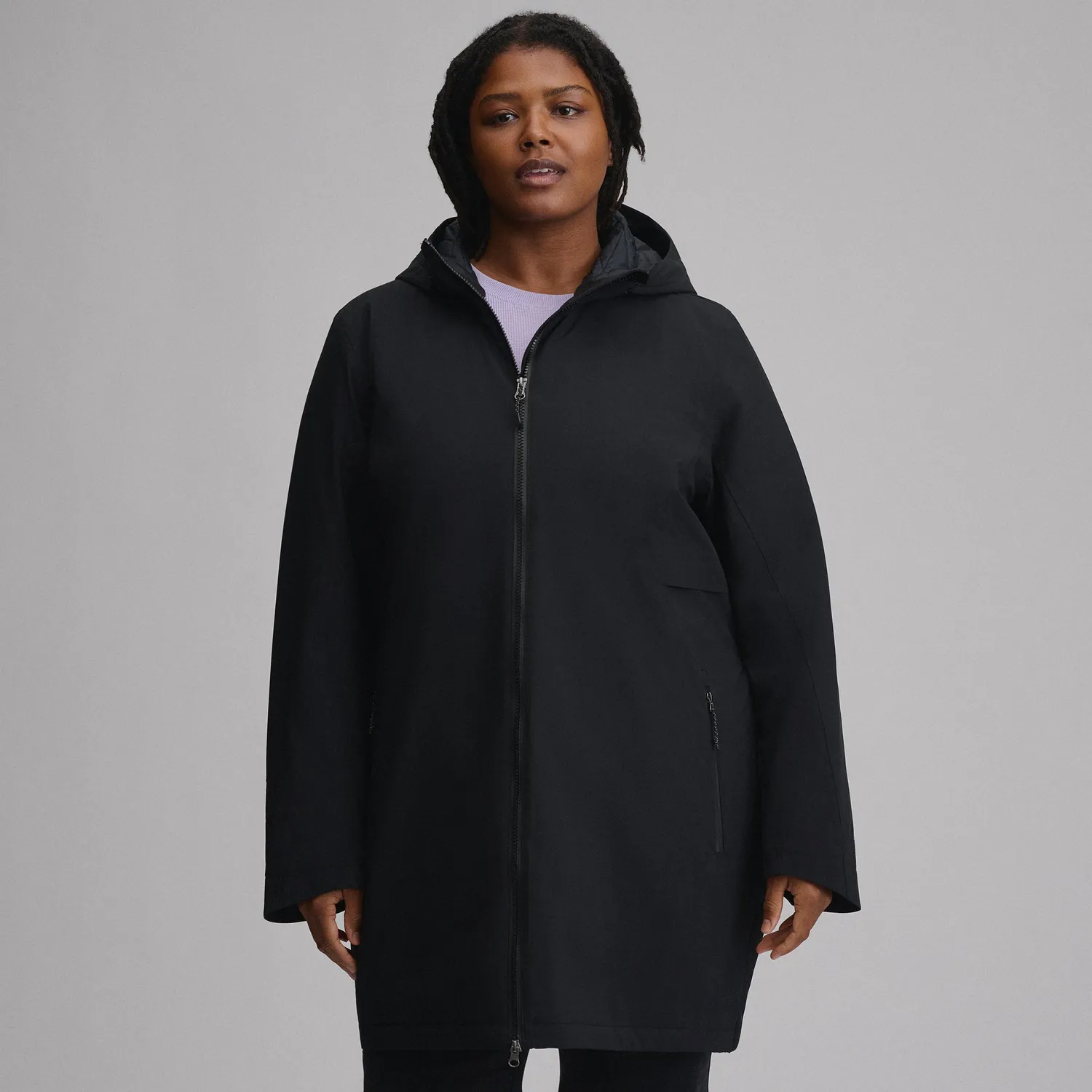 Eddie Bauer Cloud Cap Stretch Insulated parka dama negru călduros