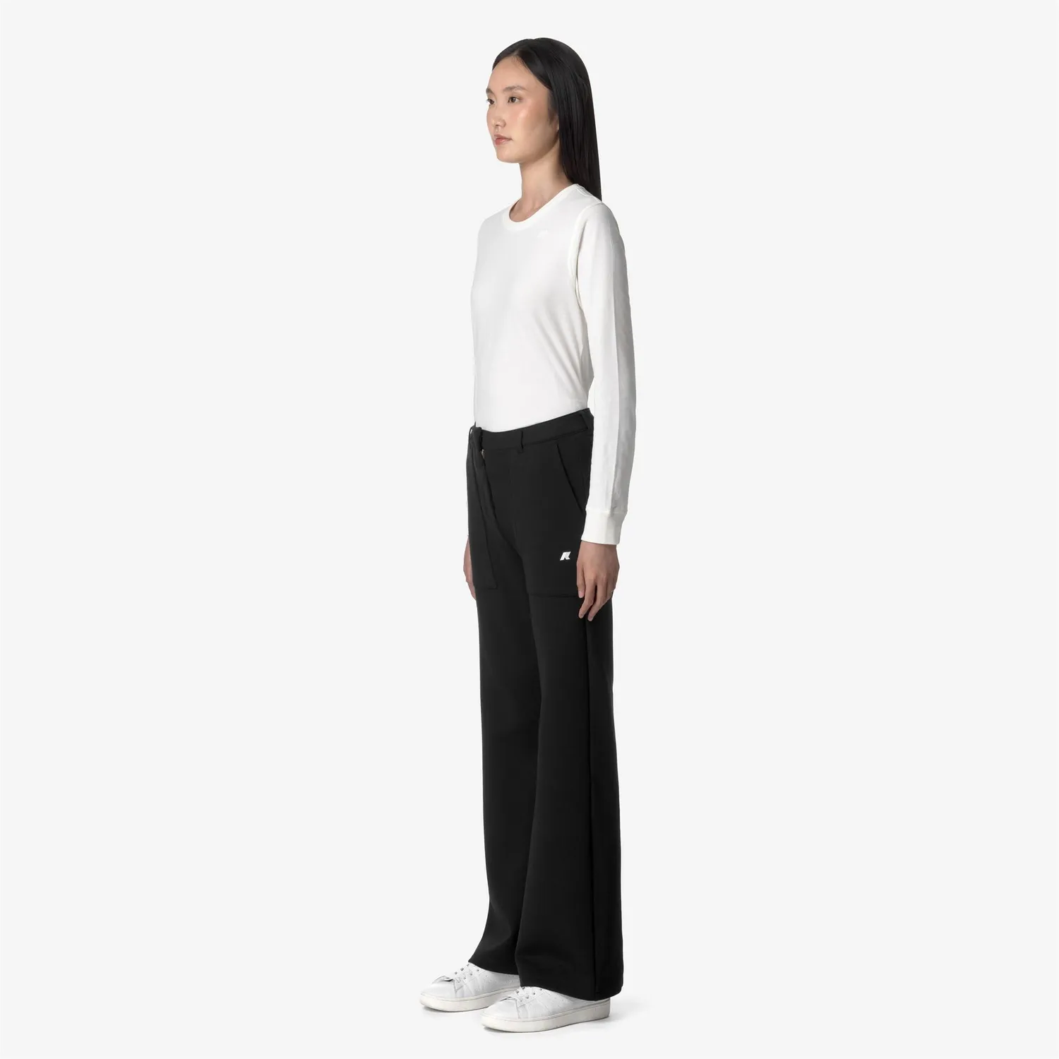 K-Way Janinne Light Spacer pantaloni sport dama negri evazati