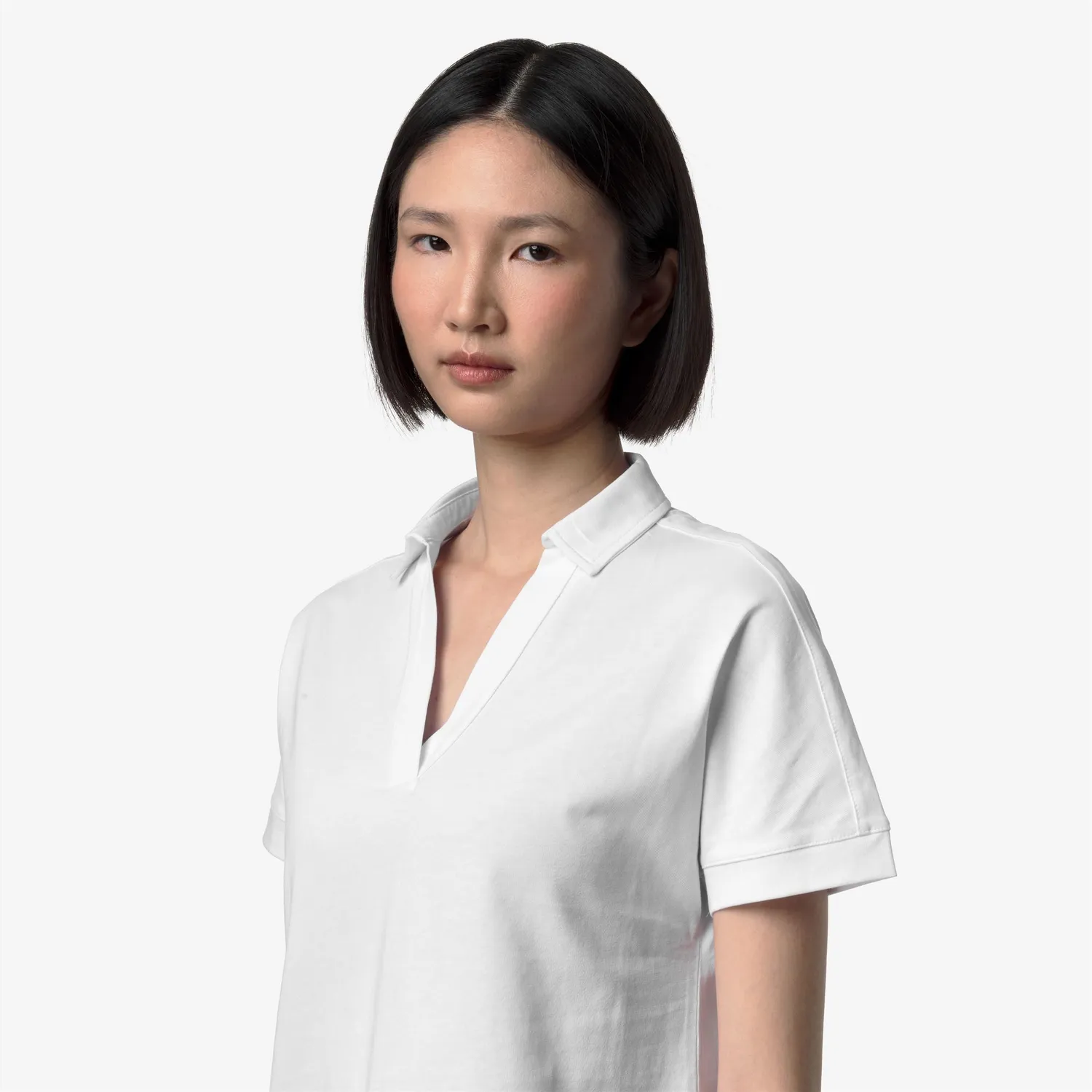 K-Way Iselie Jersey tricou alb damă bumbac