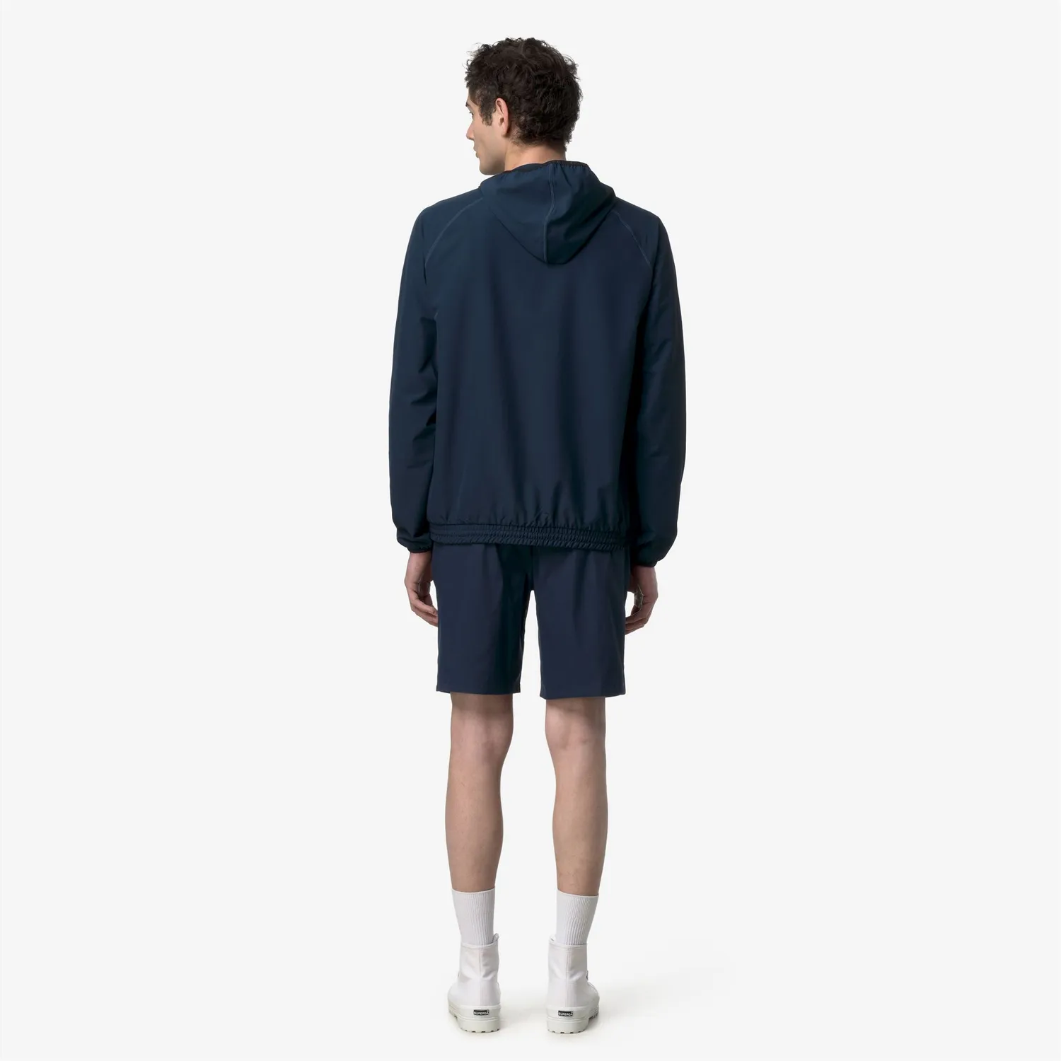 K-Way Sia geaca fleece barbati albastru cu gluga