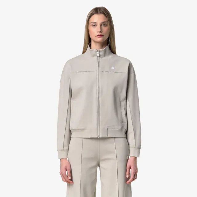 K-Way Arvinne hanorac dama bej Beige Lt cropped