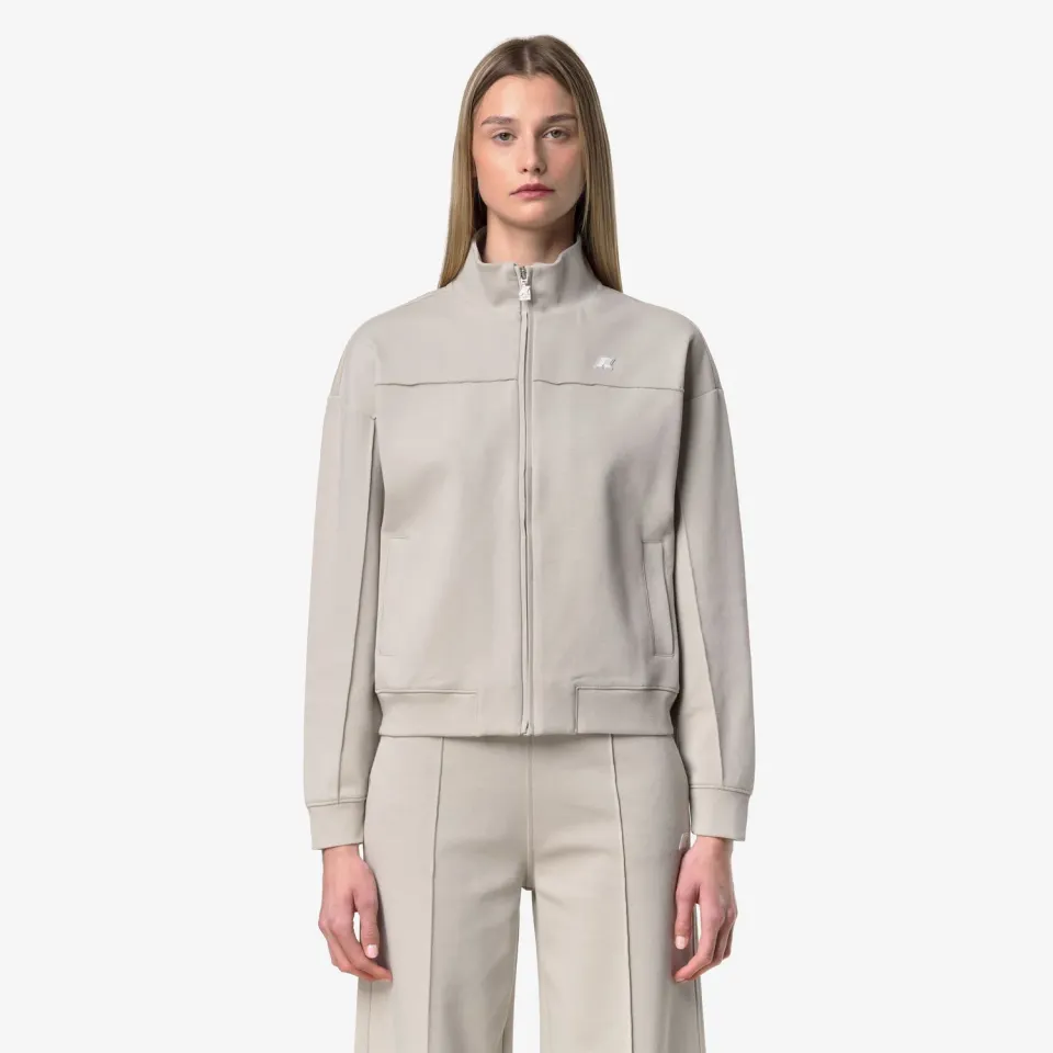 K-Way Arvinne hanorac dama bej Beige Lt cropped