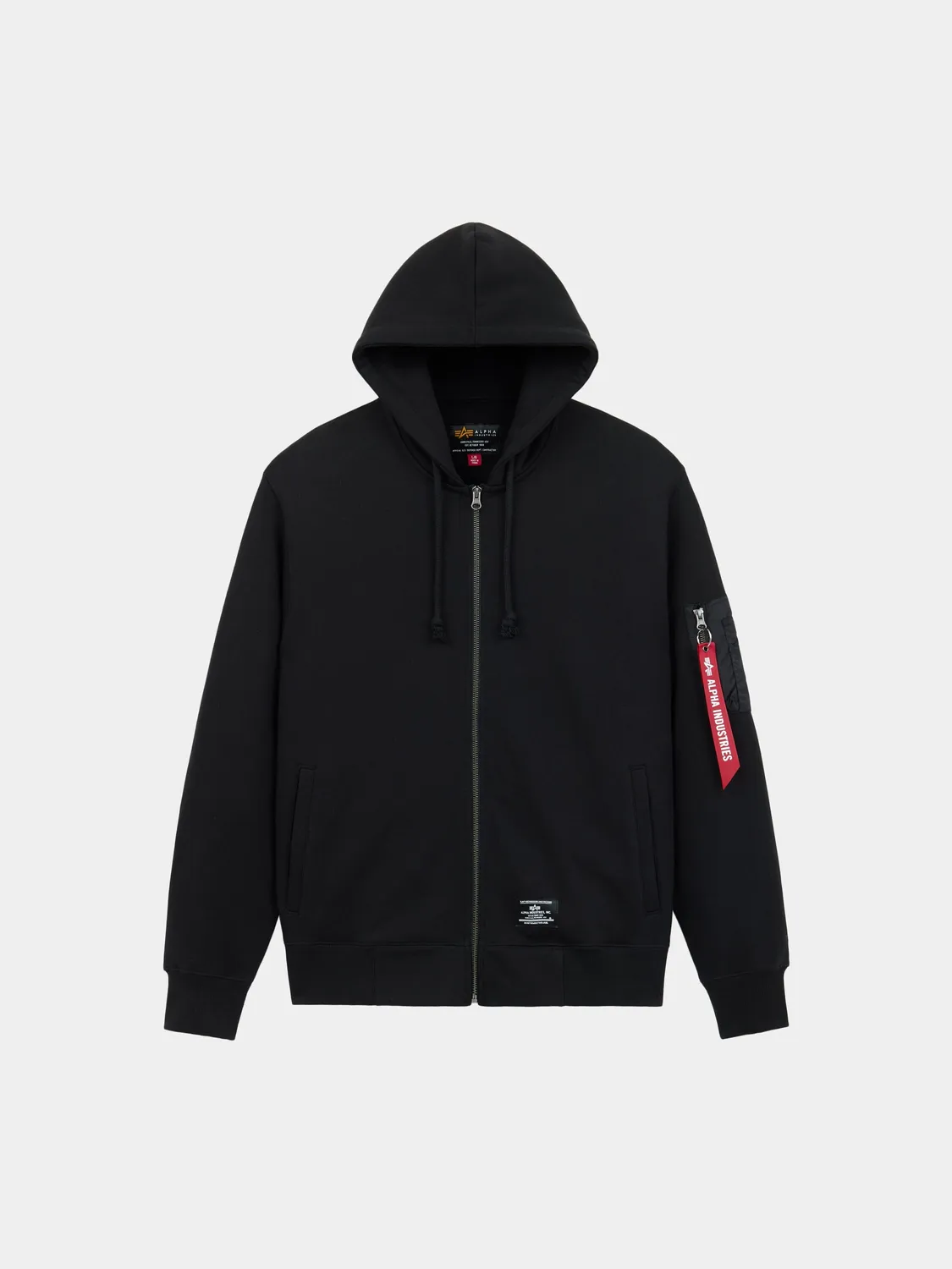 Alpha Industries Utility Pocket hanorac fermoar gri calduros