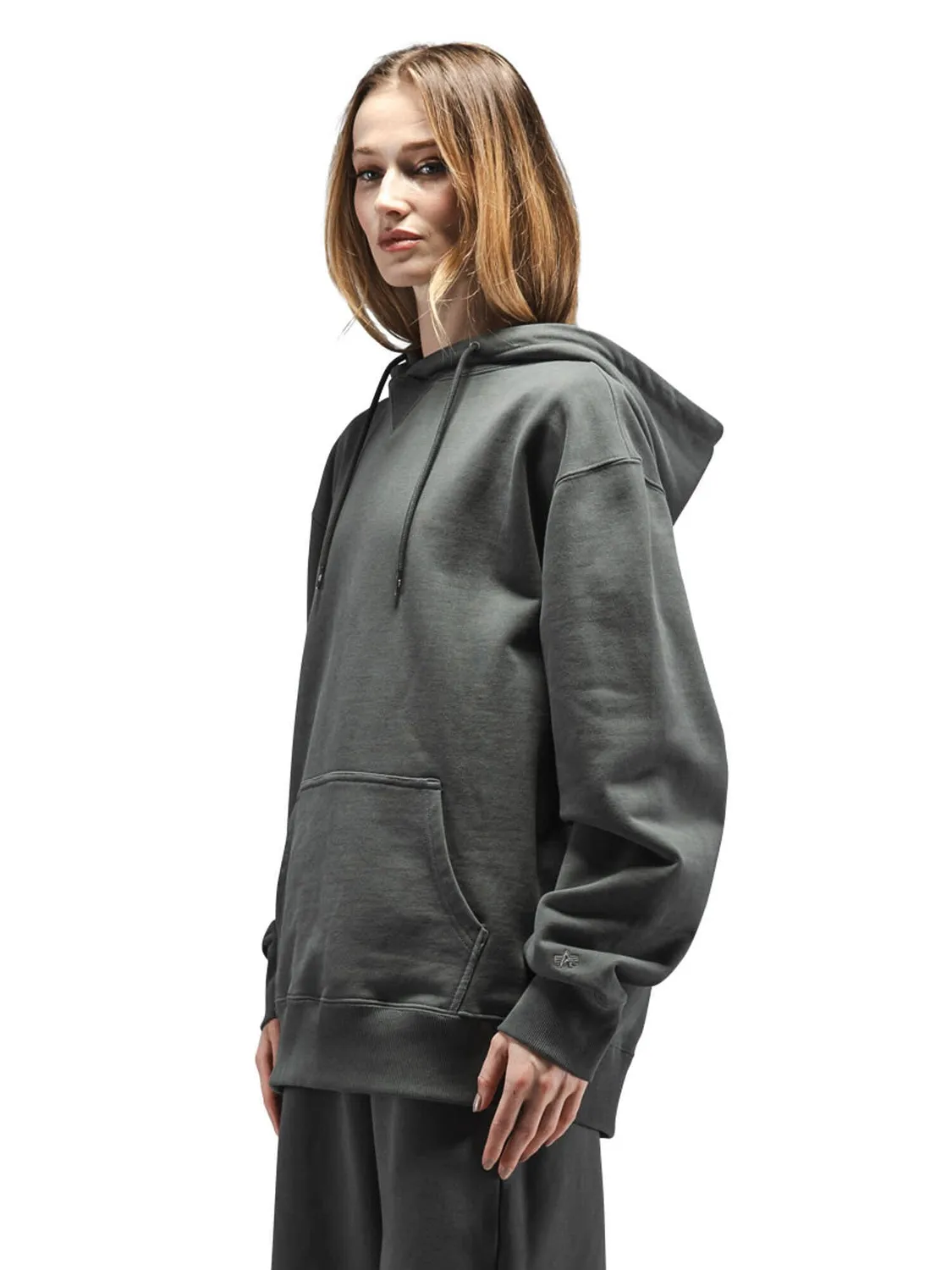 Alpha Industries Essential French Terry Hoodie Gen II hanorac charcoal bumbac