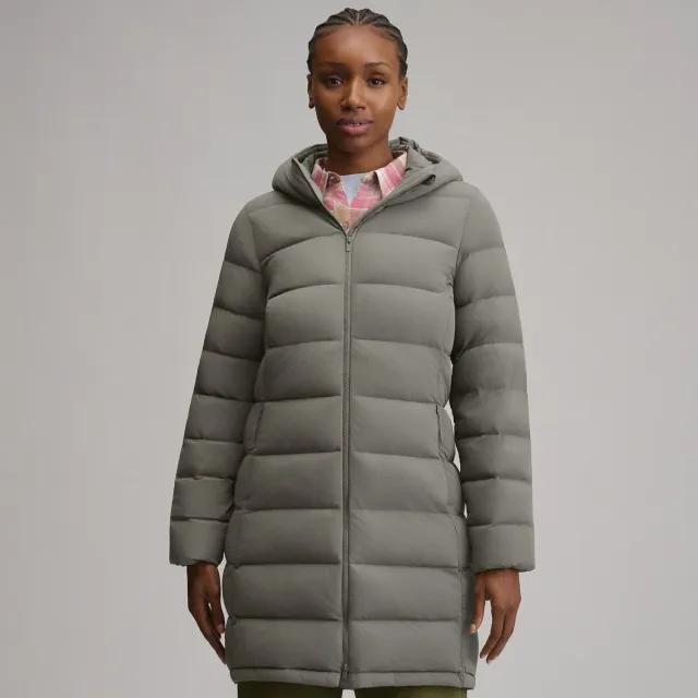 Eddie Bauer EB Stretch Down parka dama lunga Black